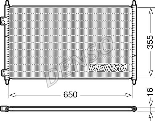 Denso DCN40018 - Конденсатор кондиционера unicars.by