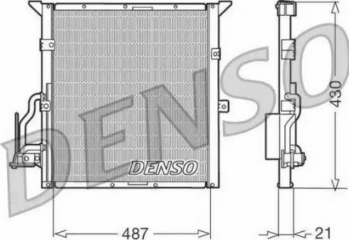 Denso DCN05002 - Конденсатор кондиционера unicars.by