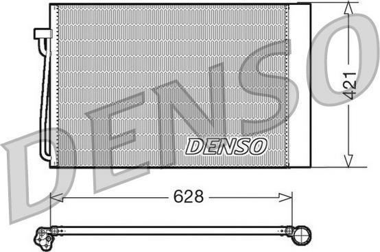 Denso DCN05018 - Конденсатор кондиционера unicars.by