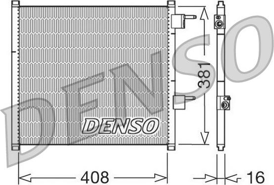 Denso DCN10019 - Конденсатор кондиционера unicars.by