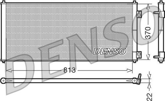 Denso DCN10018 - Конденсатор кондиционера unicars.by