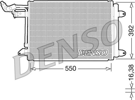 Denso DCN32002 - Конденсатор кондиционера unicars.by