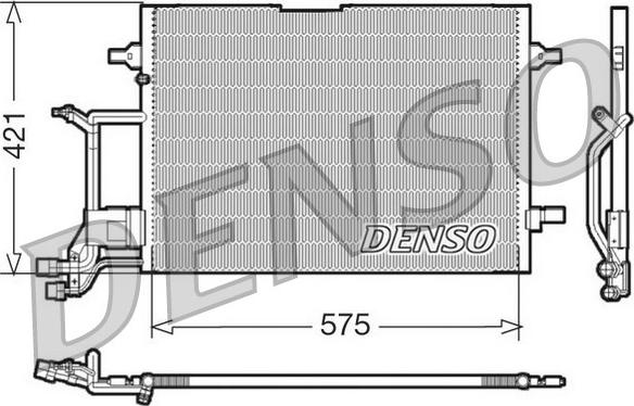 Denso DCN32016 - Конденсатор кондиционера unicars.by