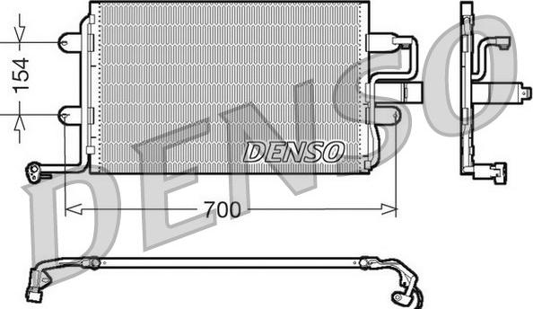 Denso DCN32017 - Конденсатор кондиционера unicars.by