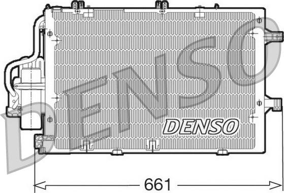 Denso DCN20015 - Конденсатор кондиционера unicars.by