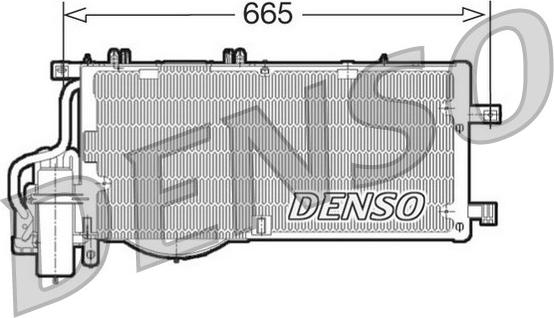 Denso DCN20016 - Конденсатор кондиционера unicars.by