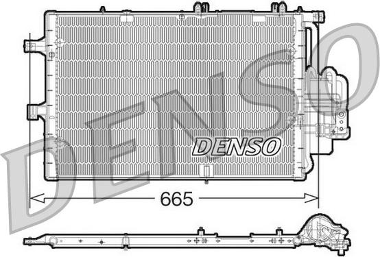 Denso DCN20017 - Конденсатор кондиционера unicars.by