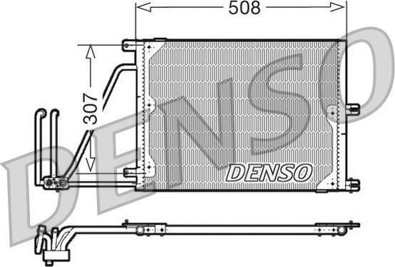 Denso DCN20030 - Конденсатор кондиционера unicars.by