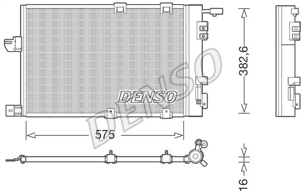 Denso DCN20038 - Конденсатор кондиционера unicars.by