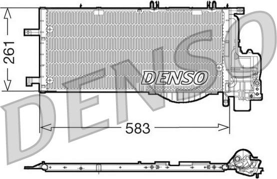 Denso DCN20022 - Конденсатор кондиционера unicars.by