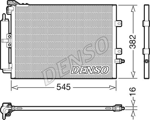 Denso DCN23040 - Конденсатор кондиционера unicars.by