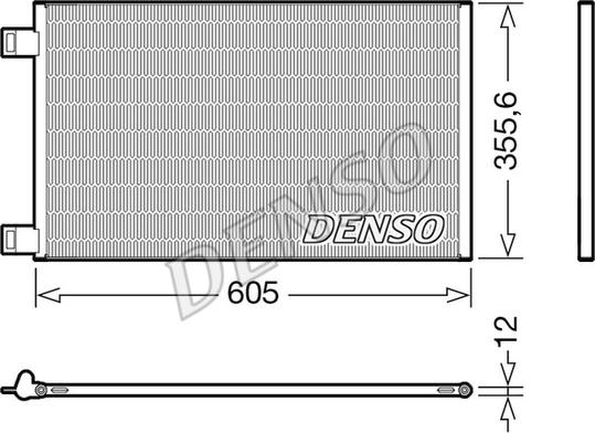 Denso DCN23041 - Конденсатор кондиционера unicars.by