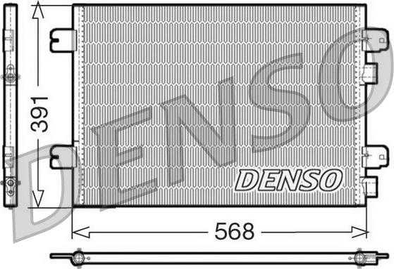 Denso DCN23011 - Конденсатор кондиционера unicars.by