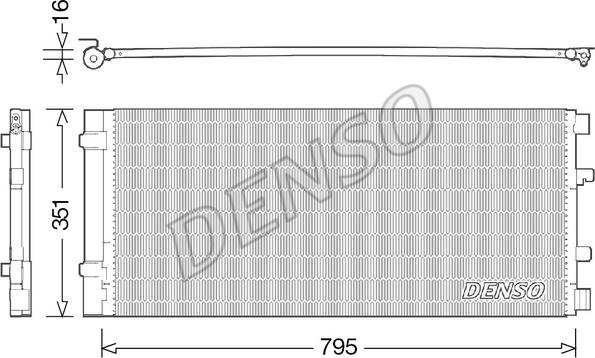 Denso DCN23037 - Конденсатор кондиционера unicars.by