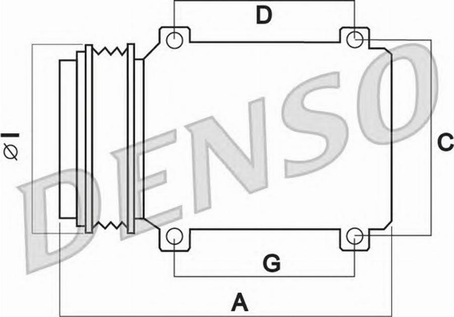 Denso DCP50115 - Компрессор кондиционера unicars.by