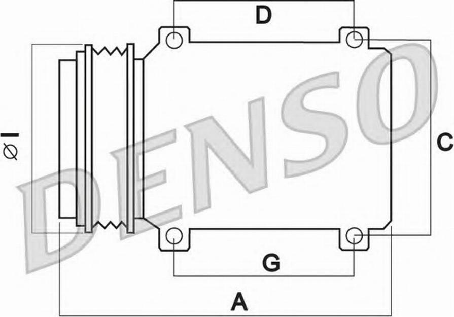 Denso DCP06010 - Компрессор кондиционера unicars.by