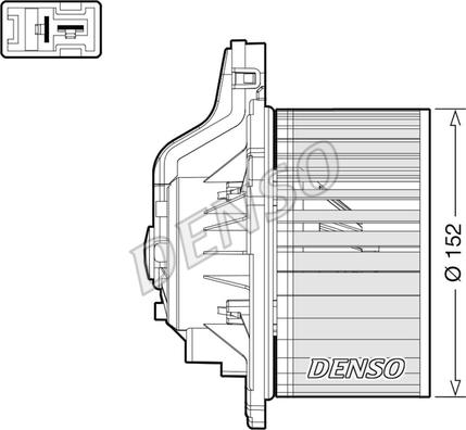 Denso DEA41015 - Вентилятор салона unicars.by