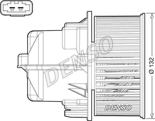 Denso DEA33002 - Вентилятор салона unicars.by