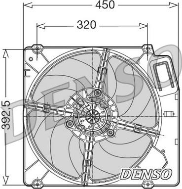 Denso DER09028 - Вентилятор, охлаждение двигателя unicars.by