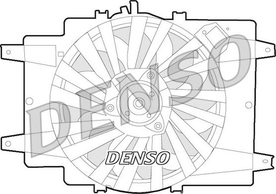 Denso DER01008 - Вентилятор, охлаждение двигателя unicars.by