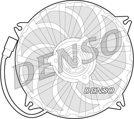 Denso DER07007 - Вентилятор, охлаждение двигателя unicars.by