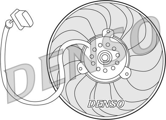 Denso DER32004 - Вентилятор, охлаждение двигателя unicars.by