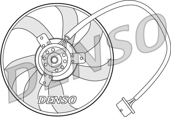 Denso DER32003 - Вентилятор, охлаждение двигателя unicars.by