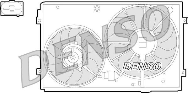 Denso DER32011 - Вентилятор, охлаждение двигателя unicars.by