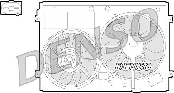 Denso DER32012 - Вентилятор, охлаждение двигателя unicars.by