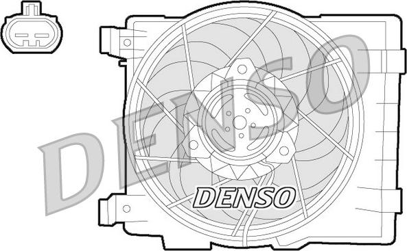 Denso DER20015 - Вентилятор, охлаждение двигателя unicars.by