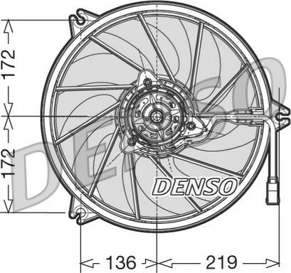 Denso DER21009 - Вентилятор, охлаждение двигателя unicars.by