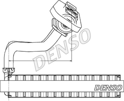 Denso DEV09020 - Испаритель, кондиционер unicars.by