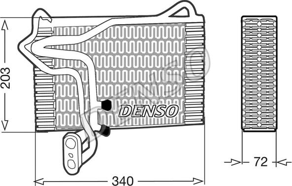 Denso DEV02002 - Испаритель, кондиционер unicars.by