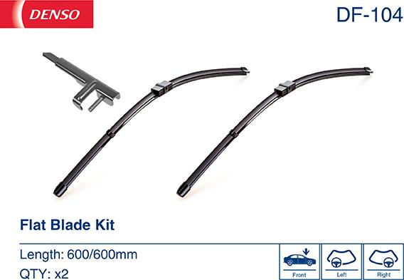 Denso DF-104 - Щетка стеклоочистителя unicars.by