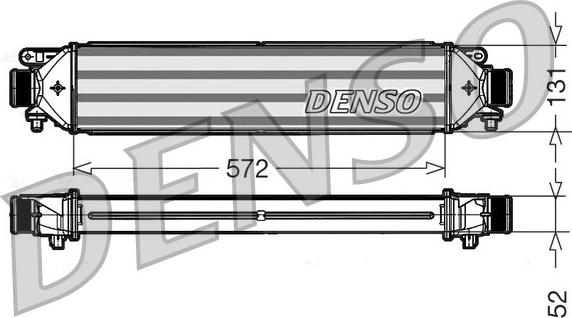 Denso DIT09109 - Интеркулер, теплообменник турбины unicars.by