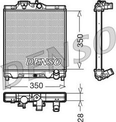 Denso DRM40004 - Радиатор, охлаждение двигателя unicars.by