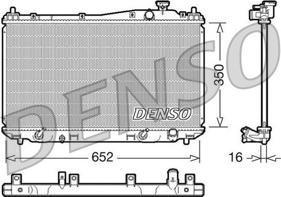 Denso DRM40019 - Радиатор, охлаждение двигателя unicars.by