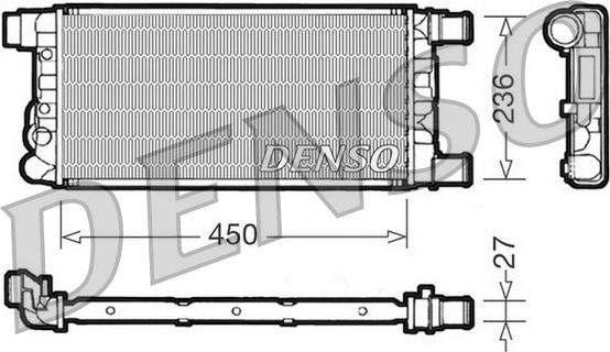 Denso DRM09041 - Радиатор, охлаждение двигателя unicars.by