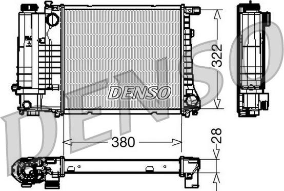 Denso DRM05044 - Радиатор, охлаждение двигателя unicars.by