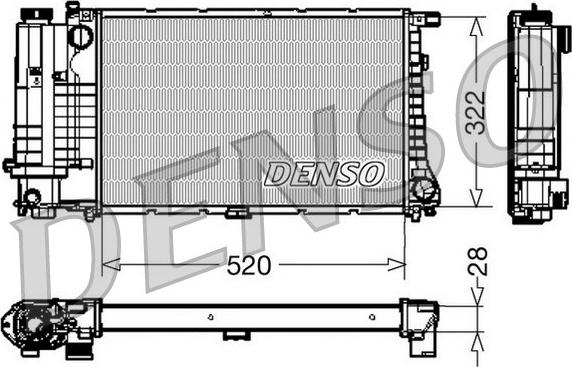 Denso DRM05045 - Радиатор, охлаждение двигателя unicars.by