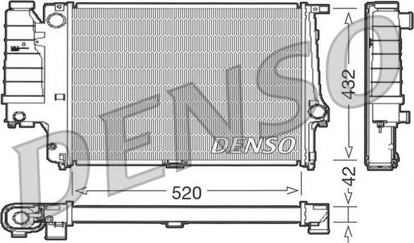 Denso DRM05064 - Радиатор, охлаждение двигателя unicars.by