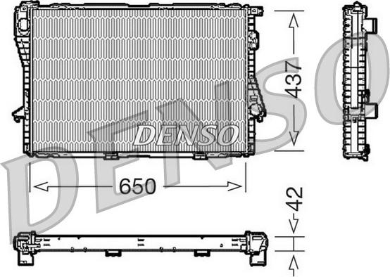 Denso DRM05068 - Радиатор, охлаждение двигателя unicars.by