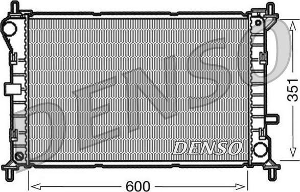 Denso DRM10051 - Радиатор, охлаждение двигателя unicars.by