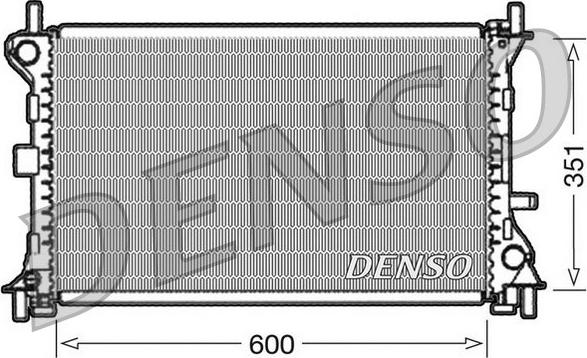 Denso DRM10052 - Радиатор, охлаждение двигателя unicars.by