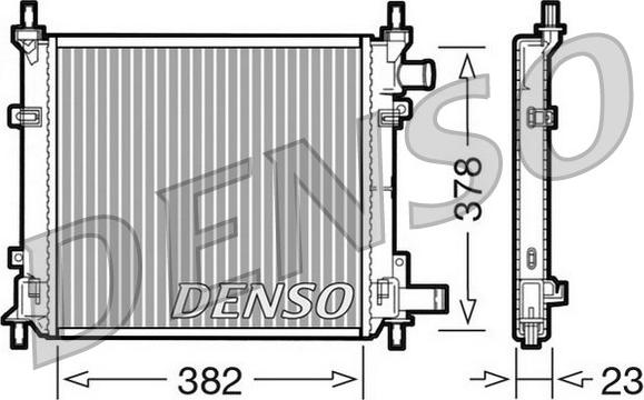 Denso DRM10060 - Радиатор, охлаждение двигателя unicars.by