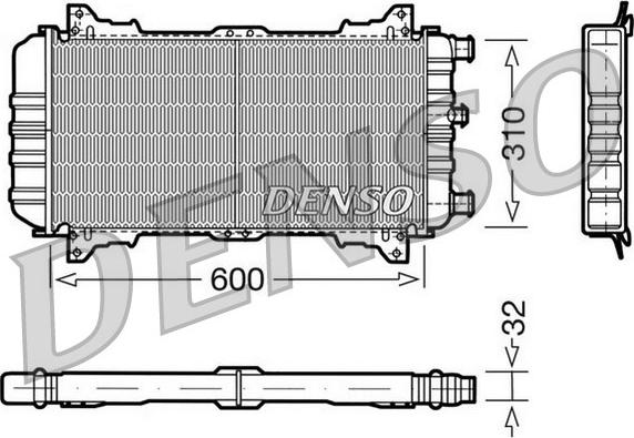 Denso DRM10018 - Радиатор, охлаждение двигателя unicars.by