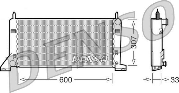 Denso DRM10021 - Радиатор, охлаждение двигателя unicars.by