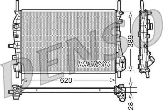 Denso DRM10073 - Радиатор, охлаждение двигателя unicars.by