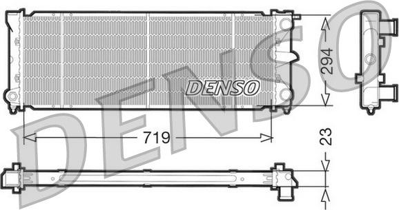 Denso DRM32026 - Радиатор, охлаждение двигателя unicars.by