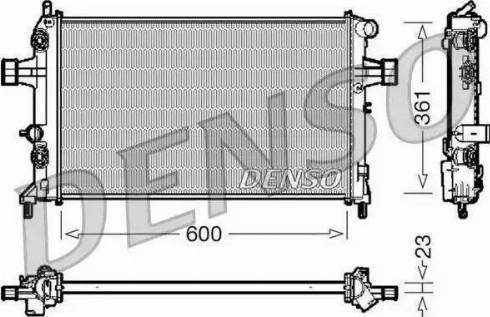 Nissens 63004A - Радиатор, охлаждение двигателя unicars.by